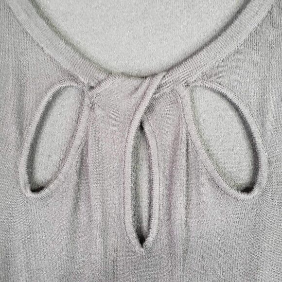 Catherines Tunic Shirt Womens Plus Size 2X Blouse Popover Black Eyelet - Picture 4 of 7